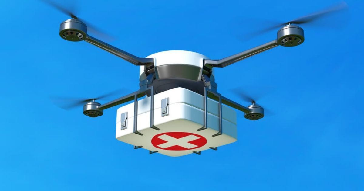 Drones with medicines 