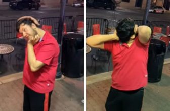 man rotate head 180 degrees