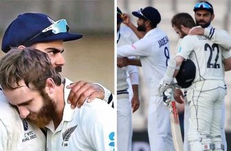 Williamson Explains Why He Rested His Head On Kohli’s Shoulder After Winning WTC