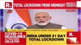 PM Modi Announces Nationwide Lockdown in India